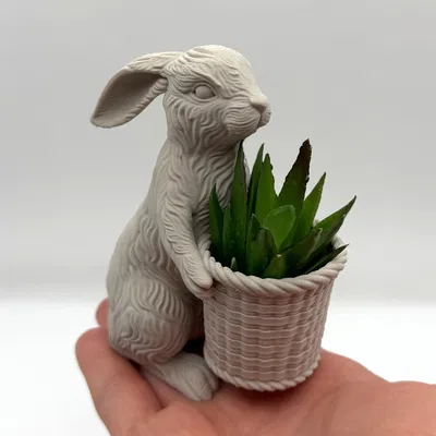 Giỏ/Chậu trồng cây Thỏ Phục Sinh (Easter Bunny Basket / Planter)