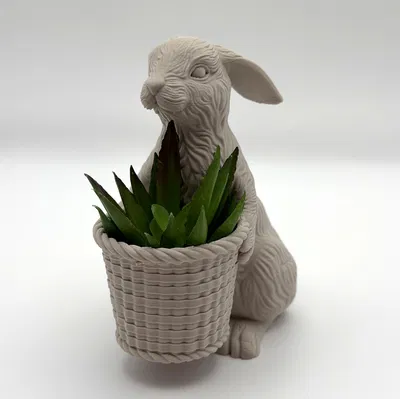 Giỏ/Chậu trồng cây Thỏ Phục Sinh (Easter Bunny Basket / Planter)