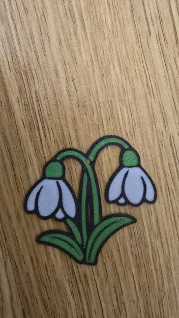 Móc khóa Mărțișor hoa Snowdrop - Image 1