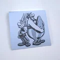 Asterix và Obelix – Tranh tường HueForge đen trắng (AMS multicolor) - Thumbnail 2