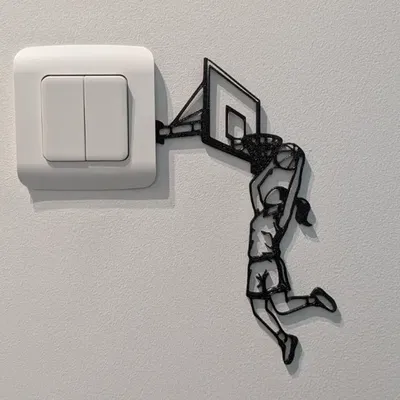 Wall Art Silhouette: L'Art du Dunk – Tranh tường silhouette cú dunk