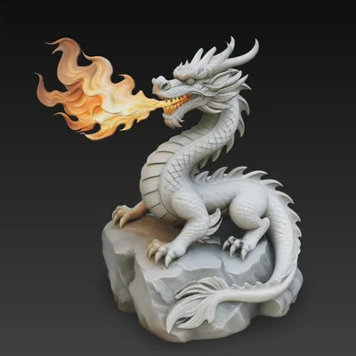 Rồng mặt đất phun lửa (Terrestrial Dragon, Breathing Fire)
