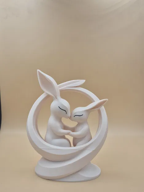 Trang trí Phục Sinh Hai Chú Thỏ – Mẫu decor 3D mùa xuân - Image 5