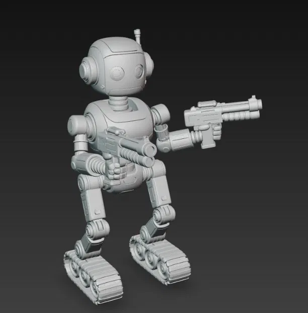 Robot bánh xích có súng - Image 2