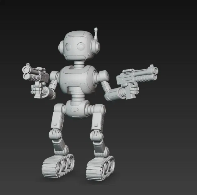 Robot bánh xích có súng - Image 3