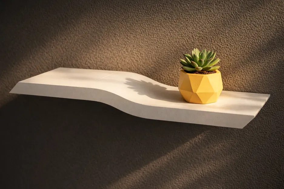 Kệ treo tường modular in 3D với hệ bắt treo ẩn - Image 3