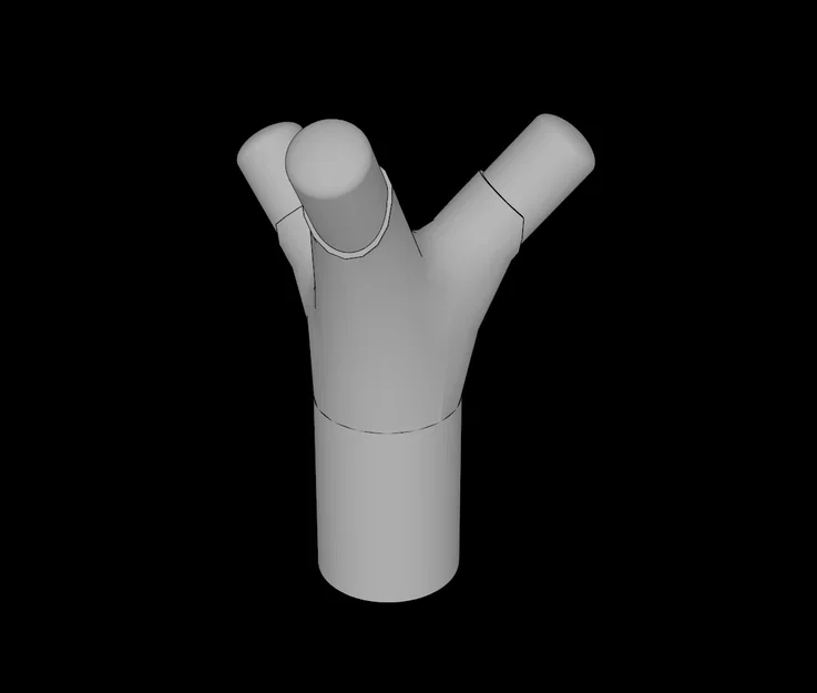 Thanh Lego Compatible (68211.dat) Bar 1 L với Ba Ngạnh - Image 1