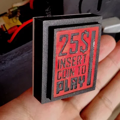 Nút bấm arcade “Insert coin”