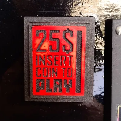 Nút bấm arcade “Insert coin”