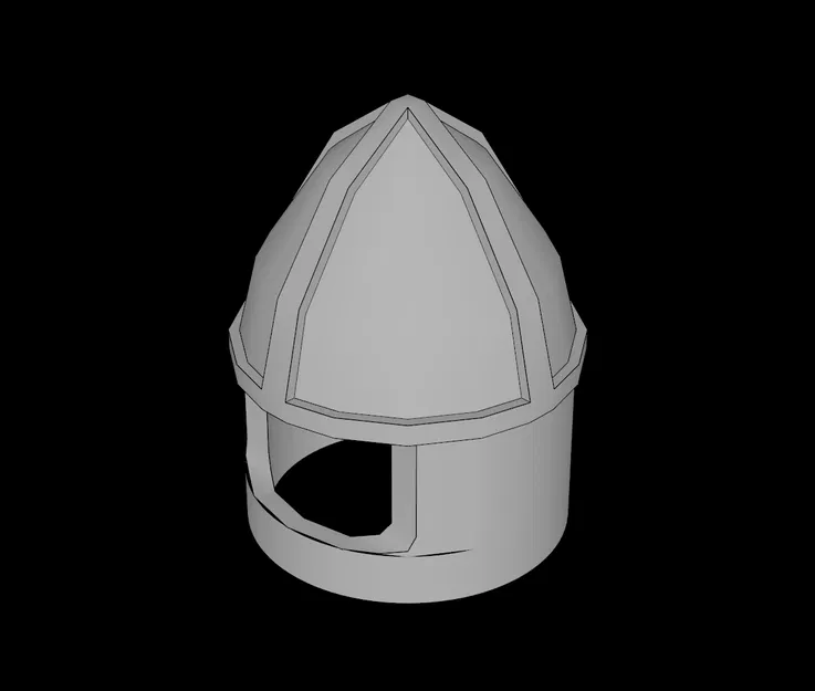 Mũ lính minifig LEGO-compatible (3896.dat) kiểu Castle có chắn cằm - Image 1