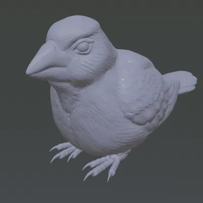 Sitting Sparrow (Tượng chim sẻ ngồi)