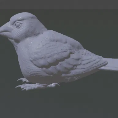 Sitting Sparrow (Tượng chim sẻ ngồi)