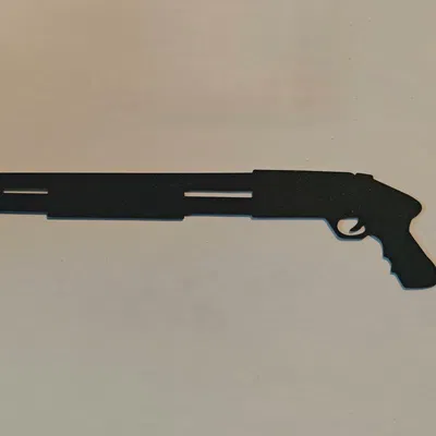 Shadow Shotgun – Trang trí bóng đổ 2D tối giản treo tường