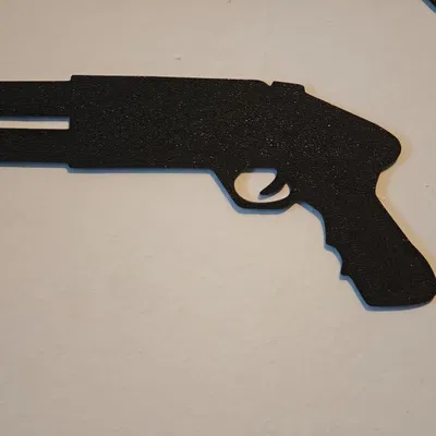 Shadow Shotgun – Trang trí bóng đổ 2D tối giản treo tường