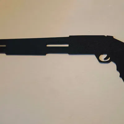 Shadow Shotgun – Trang trí bóng đổ 2D tối giản treo tường