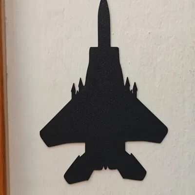 Shadow Jet v4 – Bóng đổ 2D tối giản trang trí tường cho phòng gaming