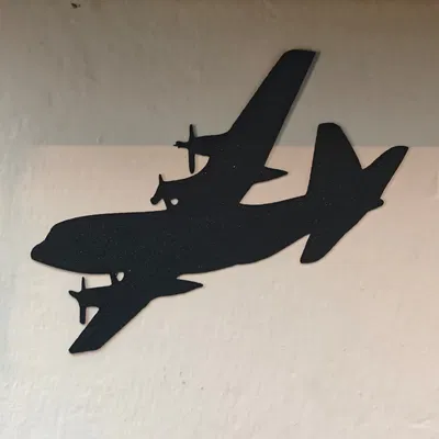 Shadow Airplane – Bóng đổ tường 2D tối giản cho phòng Gaming & Shooter