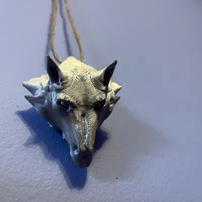 Mặt dây chuyền đầu sói (Wolf Head Necklace Pendant)