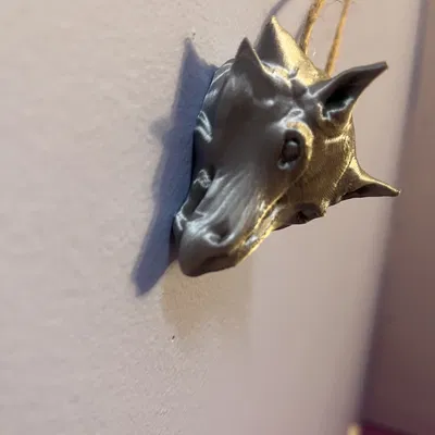 Mặt dây chuyền đầu sói (Wolf Head Necklace Pendant)