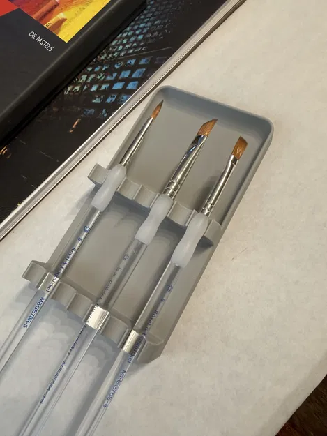 Khay để cọ sơn có tạ (Weighted) kèm khay hứng nhỏ giọt - Image 7