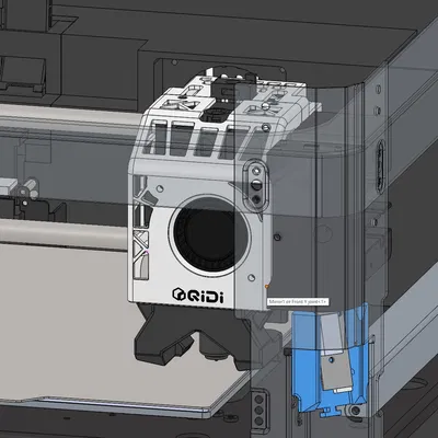 Qidi Q1 Pro - Vỏ (housing) custom cho webcam zin