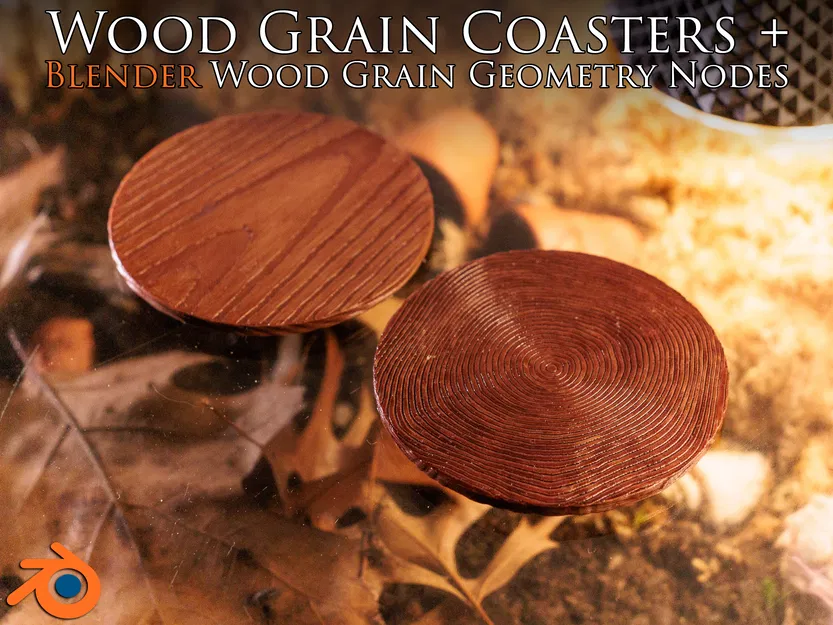 Lót ly vân gỗ bằng Blender Geometry Nodes - Image 1