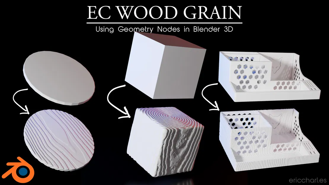 Lót ly vân gỗ bằng Blender Geometry Nodes - Image 8