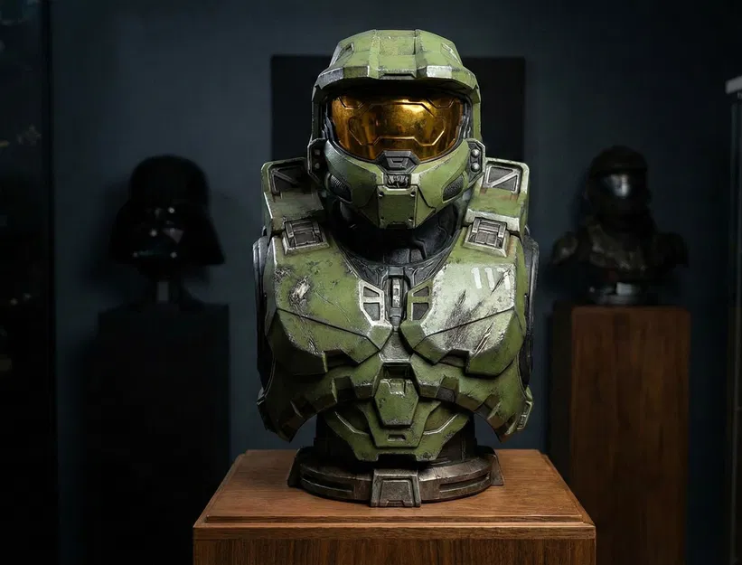 Master Chief Bust Big - Tượng bán thân Master Chief - Image 1