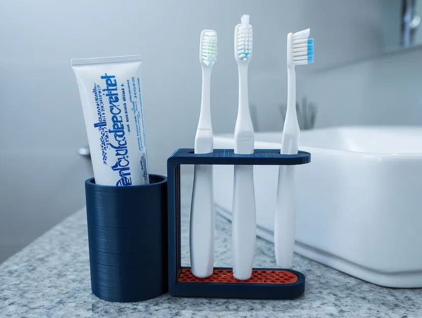 Khay Đựng Bàn Chải & Kem Đánh Răng (Toothbrush & Toothpaste Holder) - Image 2
