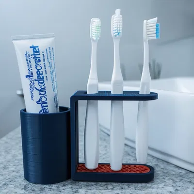 Khay Đựng Bàn Chải & Kem Đánh Răng (Toothbrush & Toothpaste Holder)
