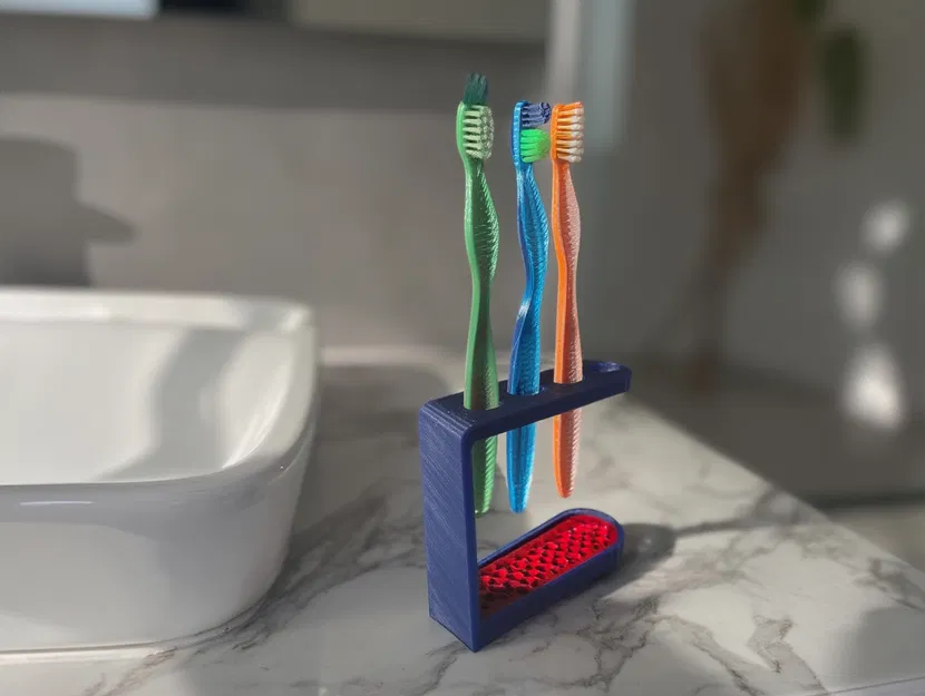 Khay Đựng Bàn Chải & Kem Đánh Răng (Toothbrush & Toothpaste Holder) - Image 4