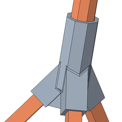 Nút nối nhà chim (Creo, STEP)