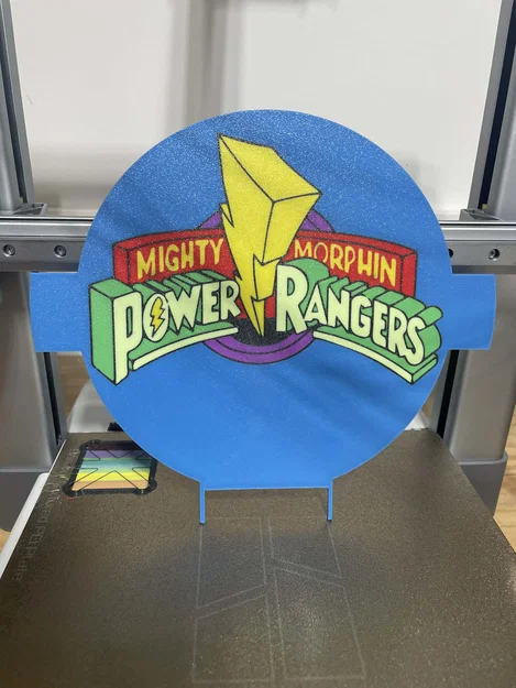 Tấm plate sàn với logo “Migthy Morphin” - Image 1