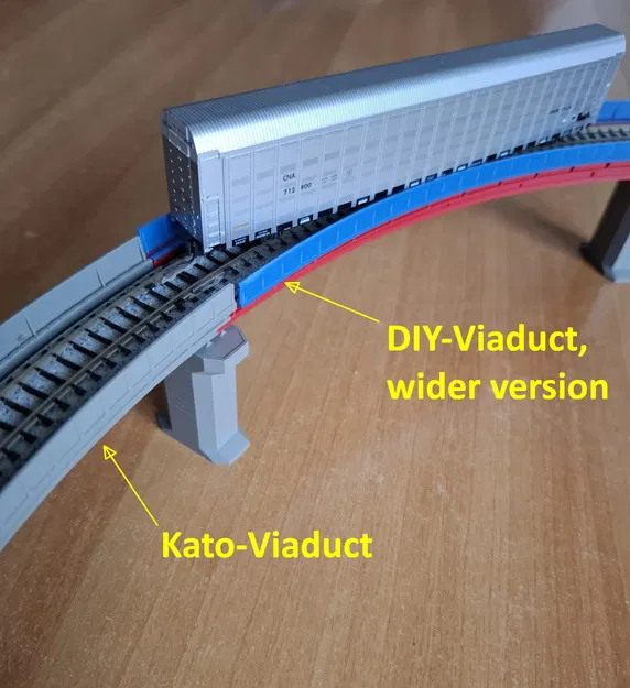 Viaduct DIY cho KATO Unitrack bản rộng hơn (N scale) - Image 1