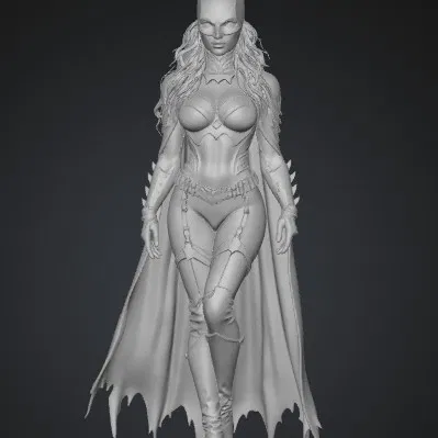Mô Hình 3D Batwoman Gợi Cảm - Tượng Siêu Anh Hùng Độc Đáo