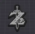 Móc khóa Zelda TOTK (Zelda TOTK Schlüsselanhänger / Keychain) - Thumbnail 3
