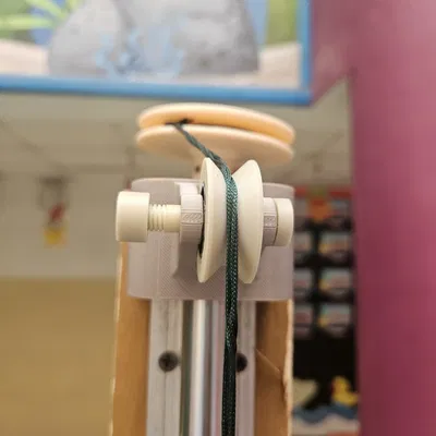 Pulley dẫn dây 2 bearing 608 bản rộng cho tời (winch) / pa lăng (hoist)