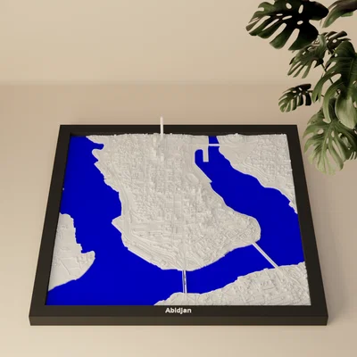Abidjan, Côte d'Ivoire - Mô hình mini 3D