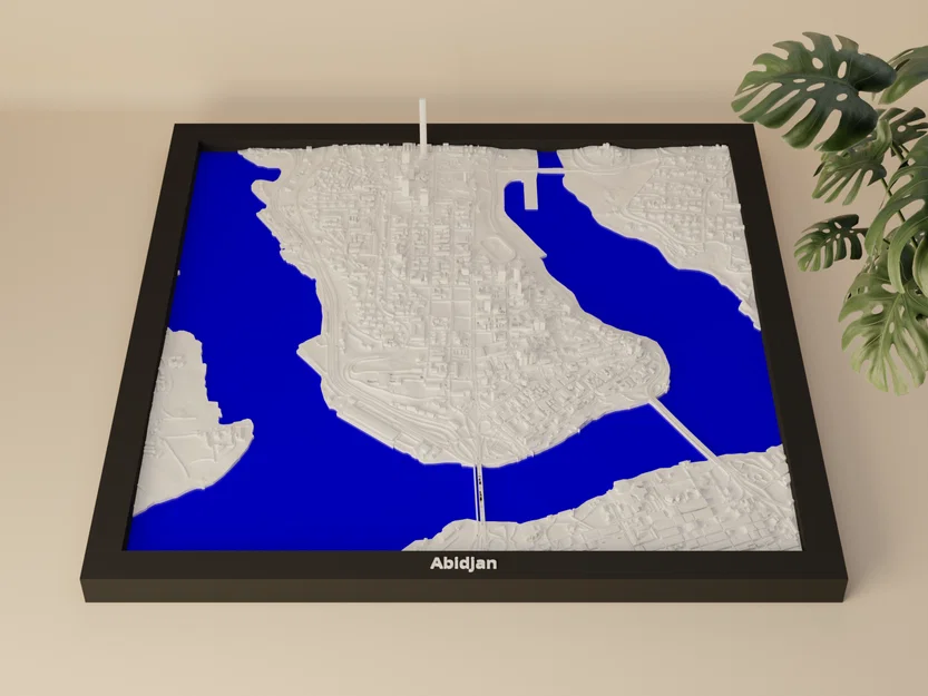 Abidjan, Côte d'Ivoire - Mô hình mini 3D - Image 2