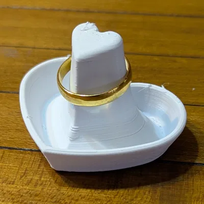 Khay đựng nhẫn hình trái tim - nhỏ