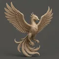 Mô Hình Phượng Hoàng Lửa Fenix 3D - Biểu Tượng Vẻ Đẹp Và Sức Mạnh - Thumbnail 2