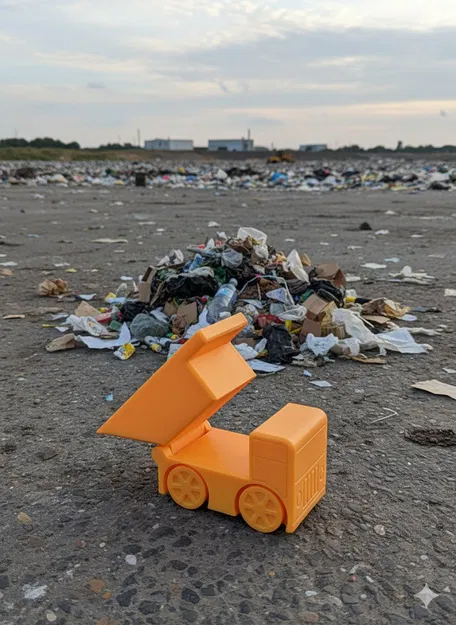 Xe Rác Mini Print-in-Place (Garbage Truck) - Image 1