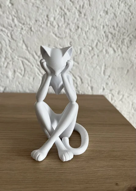 Tượng Mèo Thiền Định (Meditative Cat Sculpture) - Image 1