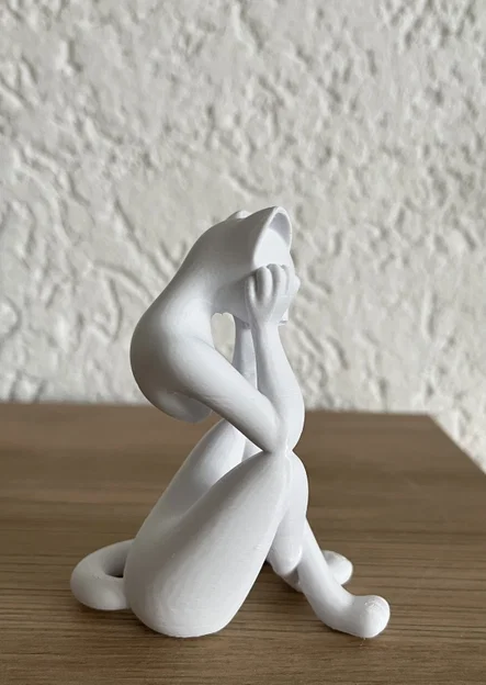 Tượng Mèo Thiền Định (Meditative Cat Sculpture) - Image 2