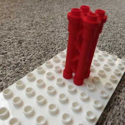 Trụ tương thích Duplo / Hubelino (2x2, cao 4 viên)