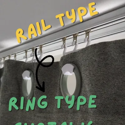 Móc Rèm Chuyển Đổi: Thanh Ray sang Vòng (Curtains Hook - Rail to Ring Type)