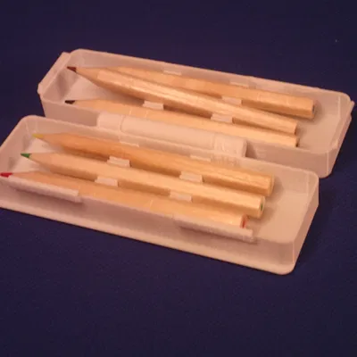 Hộp bút chì mini 6 khe – Vừa bút ngắn 7.2mm x 100mm