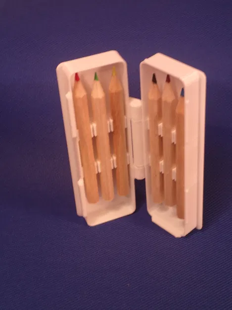 Hộp bút chì mini 6 khe – Vừa bút ngắn 7.2mm x 100mm - Image 2