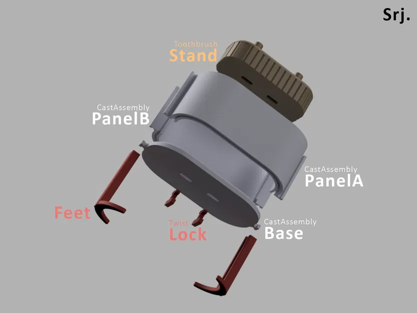 Giá Đỡ Bàn Chải Đánh Răng | Casting Models KIT - Image 2