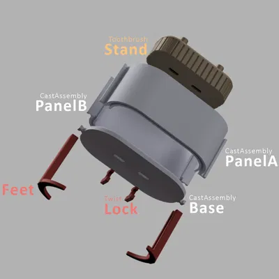 Giá Đỡ Bàn Chải Đánh Răng | Casting Models KIT